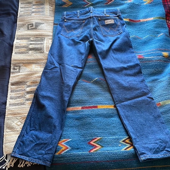 Wrangler Straight Leg Blue Jeans 34x32 - Picture 2 of 5